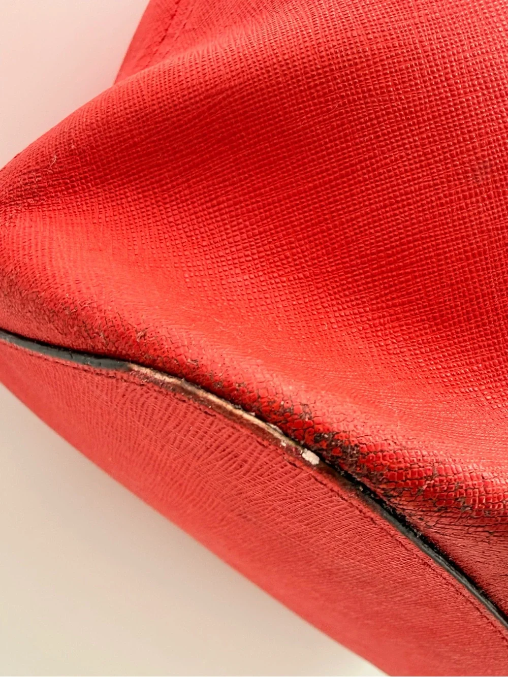 MICHAEL KORS Jet Set Red Saffiano Leather Tote Bag + Scarf Charm